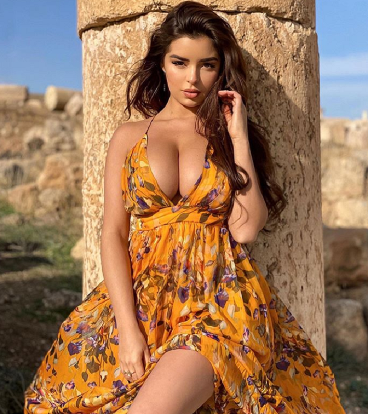 Demi Rose sends hearts racing in this lovely yellow dress, see photo |  Nestia