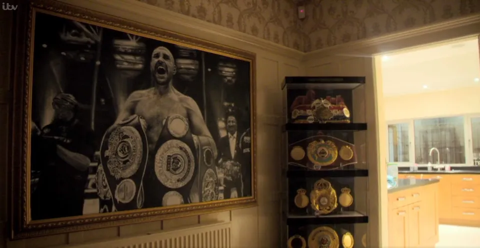 The Fury home  is filled with homages to Tyson's title-filled career