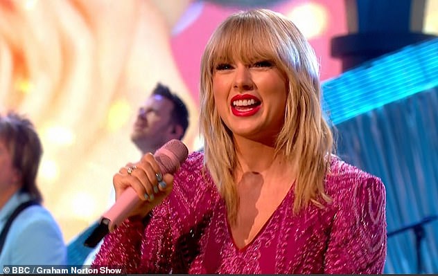 Interview time: Her outing comes after Taylor came face-to-face with ex Joe Jonas' new wife Sophie on The Graham Norton Show, which aired on Friday night